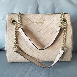 Karl Lagerfeld Paris Charlotte Pebbled Leather Bag